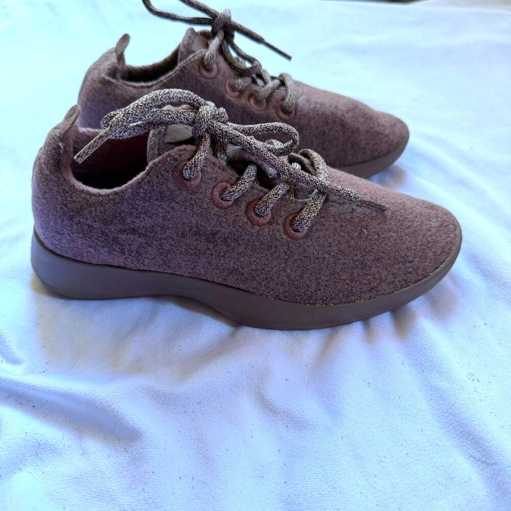 Allbirds Wool Runners Women’s Mauve Knit Lightweight Breathable Sneakers Size 7